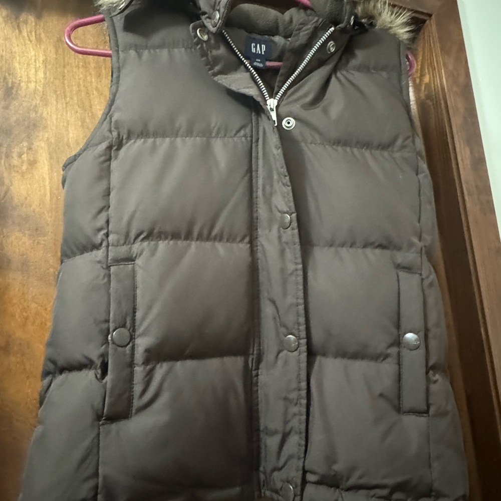 GAP Dark Brown Quilted Vest
